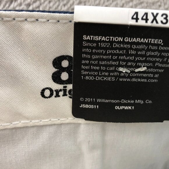 Dickies Men's 874 Work Pants Size 44x31 Navy Straight Classic Casual Relaxed - Picture 12 of 16